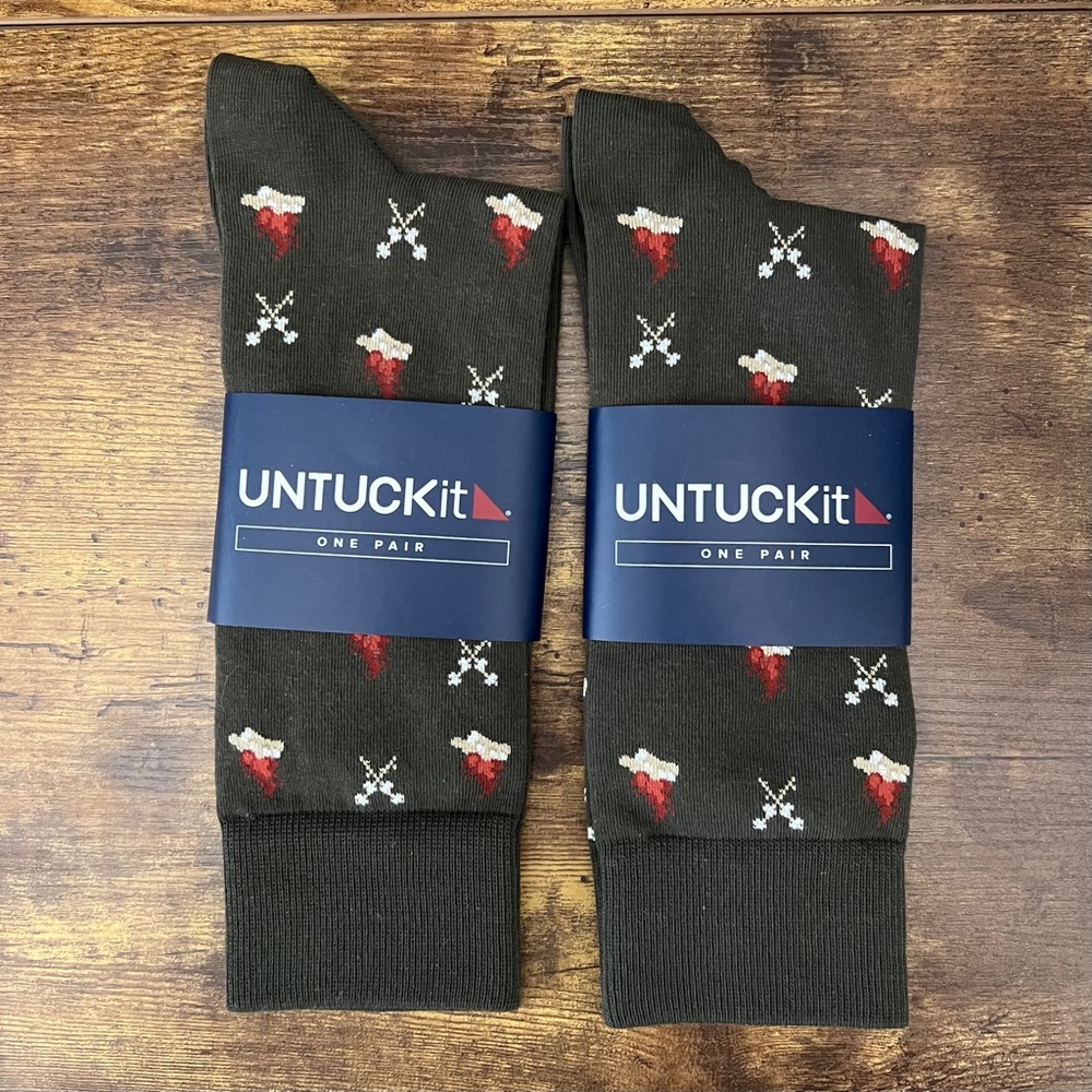 UNTUCKit Classic Cotton Socks Mens - One Size - 2 Pairs